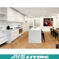 Custom Made Lacquer with Quartz Kitchen Cupboards Furniture (AIS-K205)